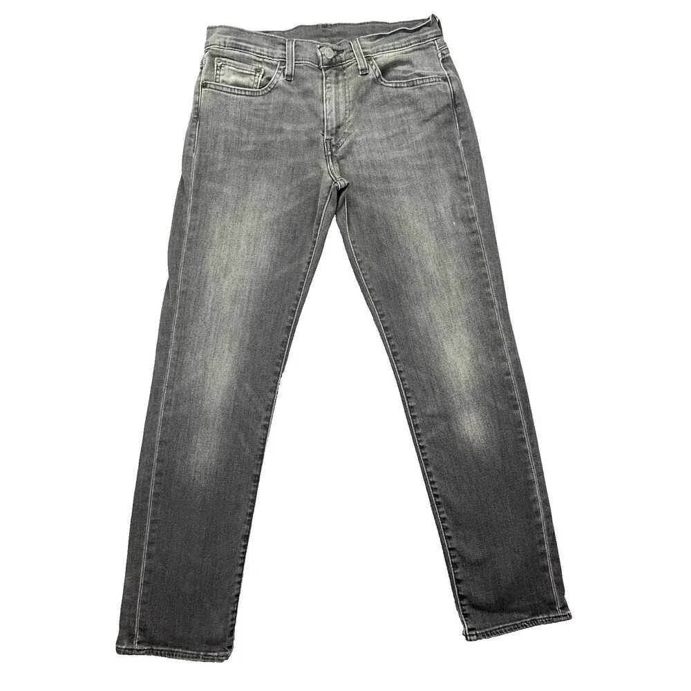Levi's Premium‎ 511 Slim Fit Jeans Stretch Gray/Black Men's Tag Size 29x30 Fade